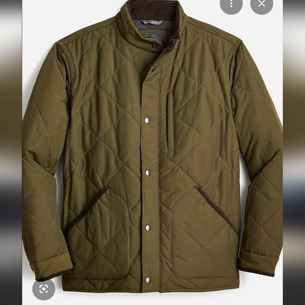 J. Crew Quilted Sussex Chore Jacket Army Green Men’s XS